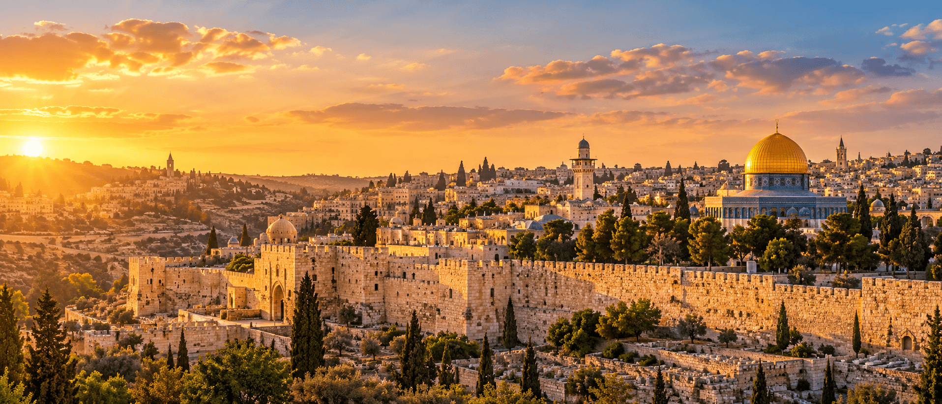 Jerusalem at sunset